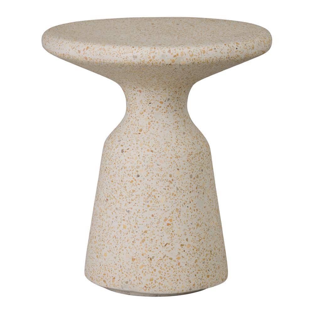 Thin Mushroom 20 in. H Matte Terrazzo Yellow Round Terrazzo Garden Stool price history on PriceWatchPro