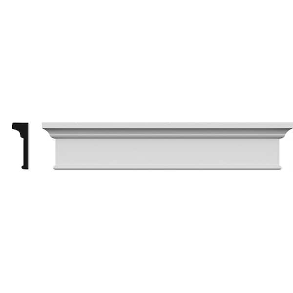 1/2 in. x 101 in. x 6-1/8 in. Polyurethane Panel Crosshead Moulding