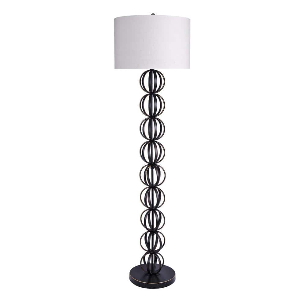 GRANDVIEW GALLERY 62 In Oil Rubbed Bronze Floor Lamp With Stacked   Oil Rubbed Bronze Floor Lamps If90224b 64 1000 