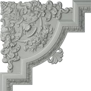 1-1/8 in. x 15-3/4 in. x 15-3/4 in. Urethane Emery Panel Moulding Corner (Matches Moulding PML02X01EM)