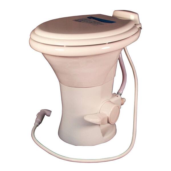Dometic 320 Series Standard Height RV Toilet with Hand Sprayer Bone