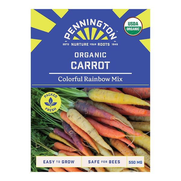 Pennington Organic Colorful Carrot Mix Vegetable Seeds