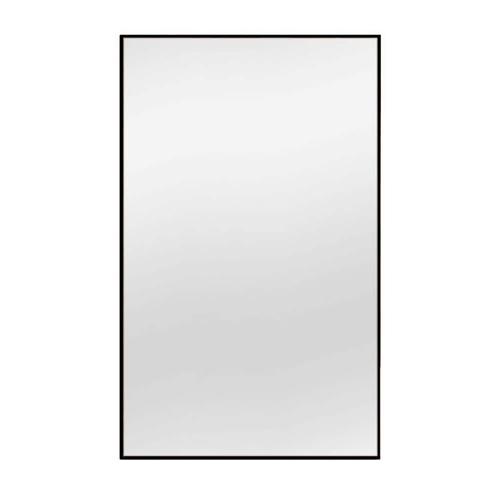 35 in. W x 59 in. H Rectangular Aluminum Framed Wall Mount Modern