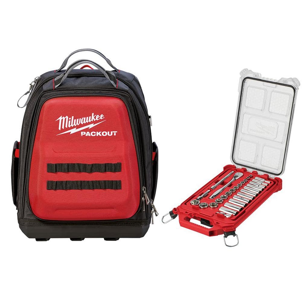 PACKOUT 48 Pockets Molded Base Tool Organization Pack Milwaukee Backpack 15 in 