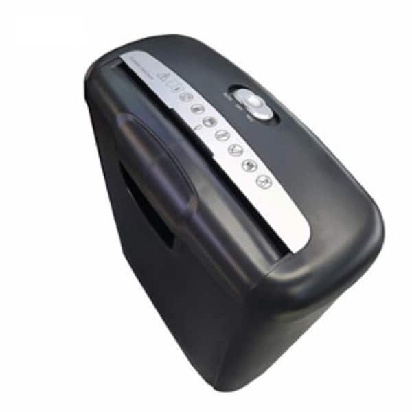 6-Sheet Paper Shredder, CD/Credit Card Shredder Machine with Overheat Protection and 2.6 gal. Wastebasket in Black