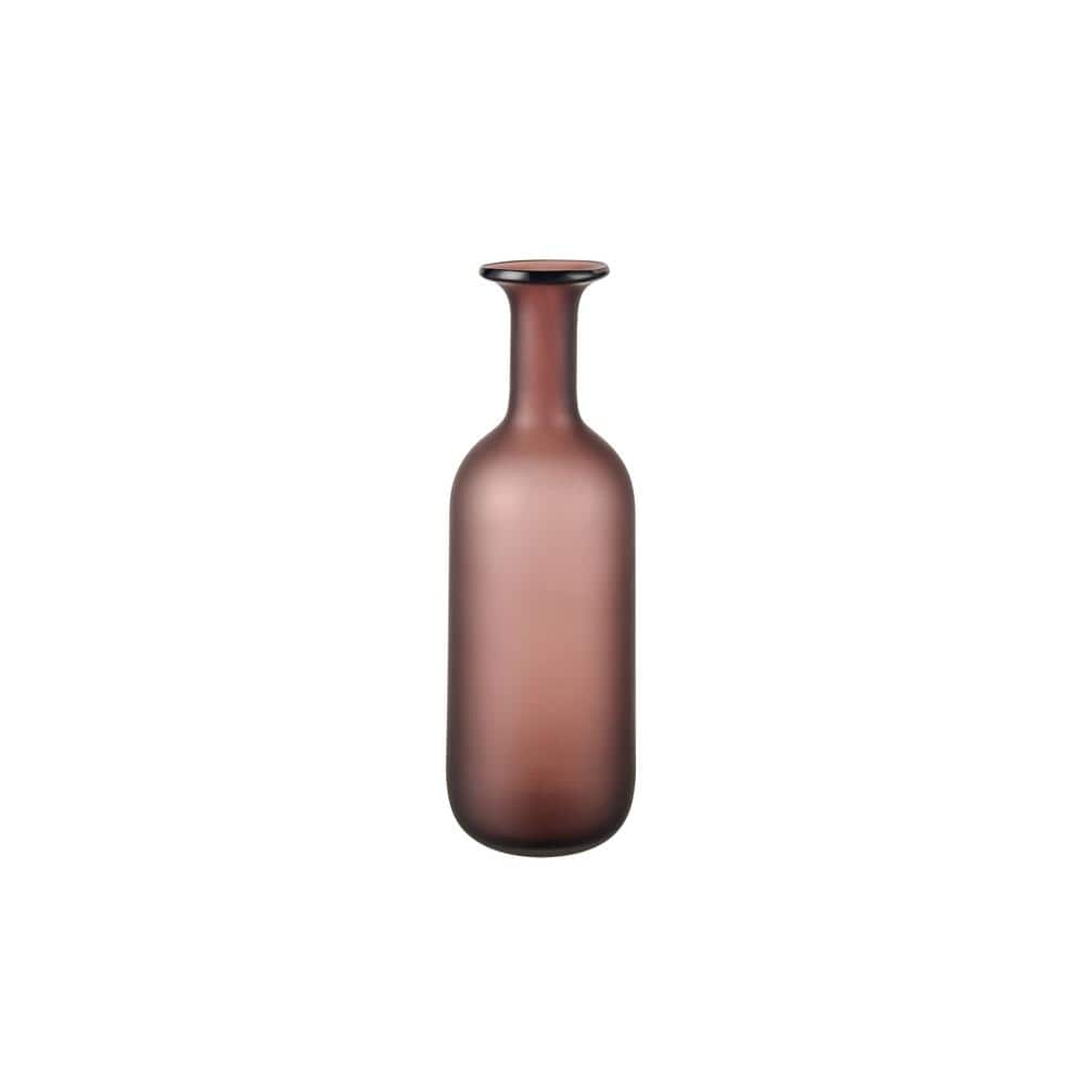 Riviera Colored Glass 2.5 in. Decorative Vase in Plum - Medium