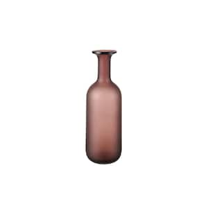 Riviera Colored Glass 2.5 in. Decorative Vase in Plum - Medium