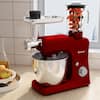 Costway 800W 7 qt. . 6-Speed Black Stainless Steel Multi-Functional Stand  Mixer Meat Grinder Sausage Stuffer Juice Blender EP24645BK - The Home Depot