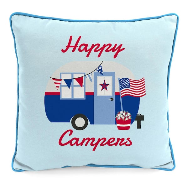 Jordan Manufacturing 16 in. L x 16 in. W x 4 in. T Square Outdoor Throw Pillow