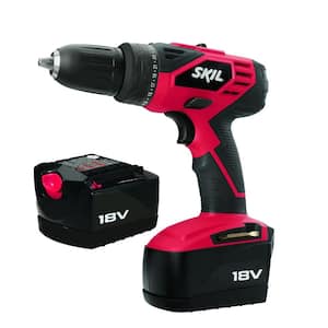 18-Volt Ni-Cad 1/2 in. Cordless Electric Variable Speed Power Drill/Driver Kt with Carrying Case