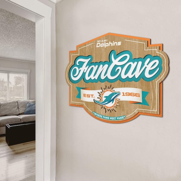Miami Dolphins NFL Mancave Sign