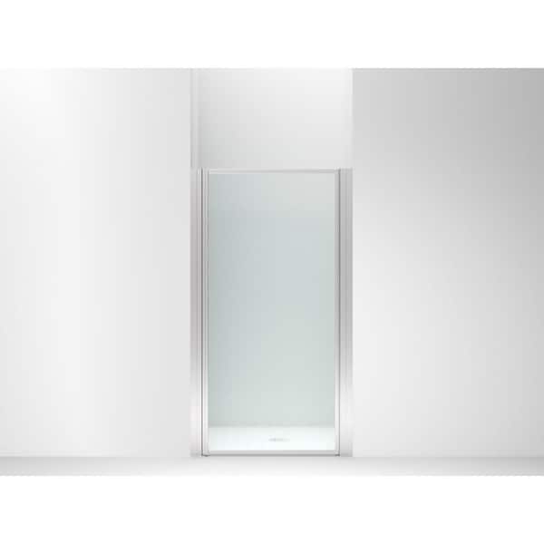 STERLING 34.2 in. W x 65 in. H Pivot Framed Shower Door in Silver with 1/8" Rain