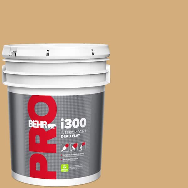 BEHR PRO 5 gal. #310F-4 Rye Dead Flat Interior Paint