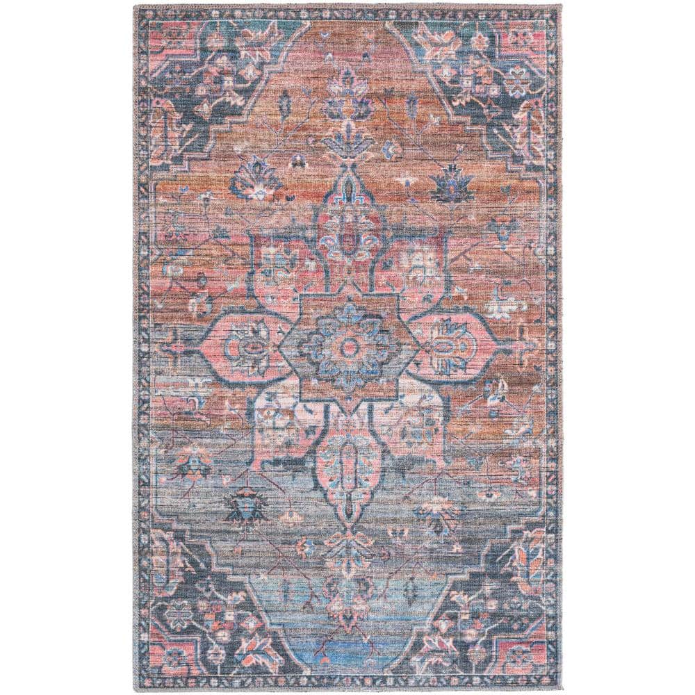 Nostalgia Gem Multi 3 ft. x 5 ft. Machine Washable Area Rug price history on PriceWatchPro