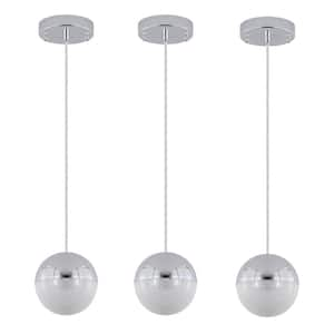 3-Light Chrome Dimmable Light Pendant Light Chandelier