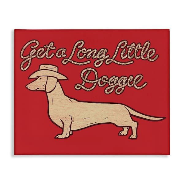 Stupell Industries Long Little Doggie by Jedco Brands, Inc. Unframed Typography Graphic Art Print 16 in. x 20 in.