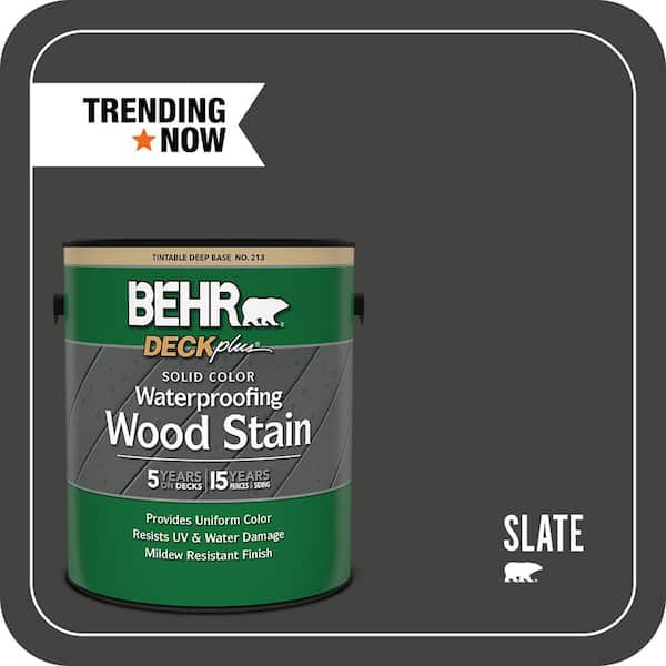 1 Gal. #SC-102 Slate Solid Color Waterproofing Exterior Wood Stain