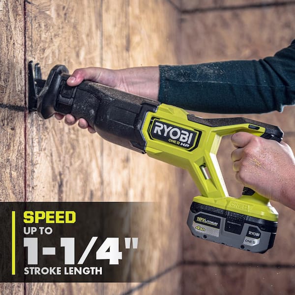 RYOBI ONE+ HP 18V Brushless Cordless 6-1/2 in. Track Saw (Tool Only) PTS01B  - The Home Depot