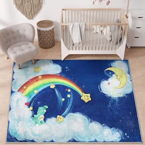Care Bears Wish Bear and the Moon Blue 2 ft. x 3 ft. Area Rug