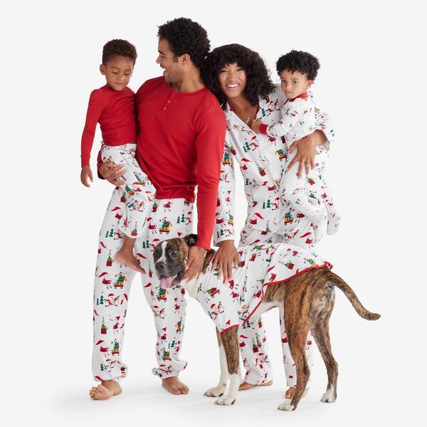 Solid red christmas discount pajamas