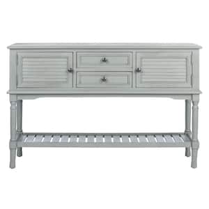 Tate 47.3 in. Rustic Gray Storage Console Table