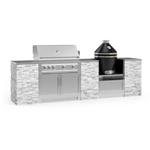 black white stainless steel kitchen set