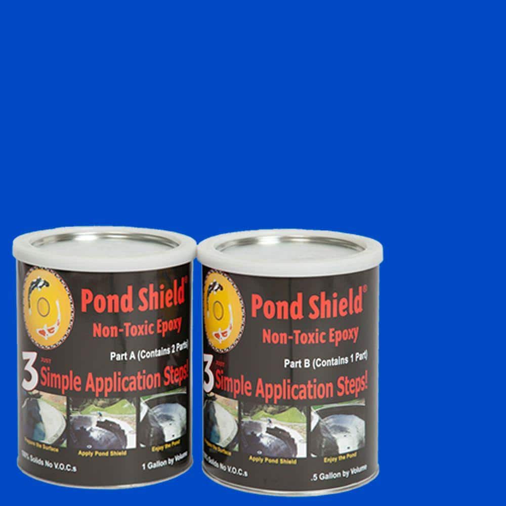 Competition Blue 1.5-Quart Pond Armor SKU-CBLUE-QT-R Non-Toxic Pond Shield Epoxy Paint