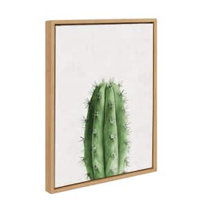 24 in. x 18 in. "Home Cactus" by Tai Prints Framed Canvas Wall Art