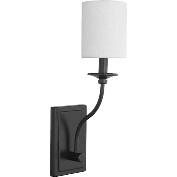 Progress Lighting Bonita 1-Light Black Wall Sconce