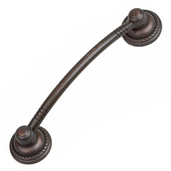 3-3/4 in. Center-to-Center Oil Rubbed Bronze Deco Cabinet Pulls (10-Pack)