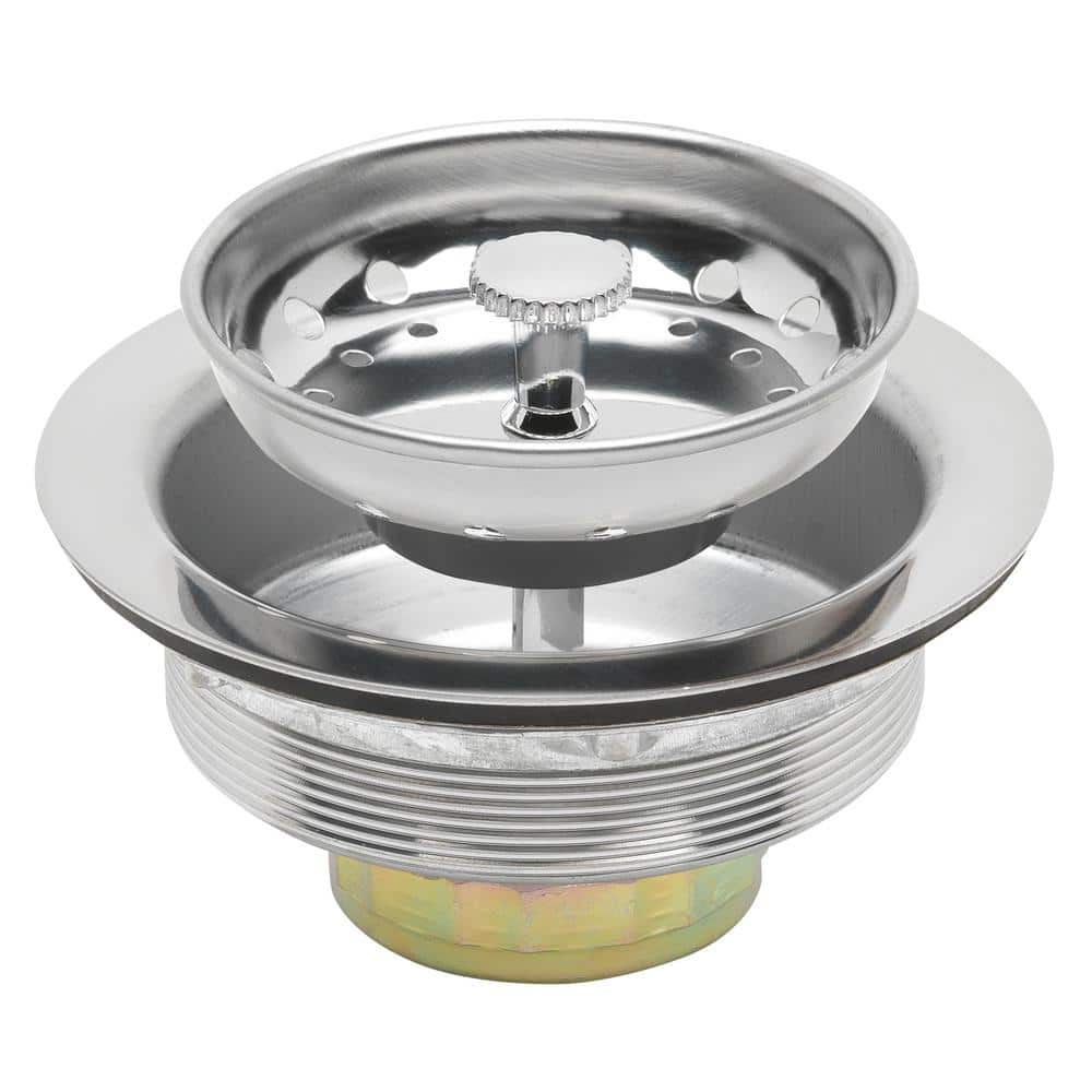 Stainless Steel Kitchen Sink Strainer with Polished Finish