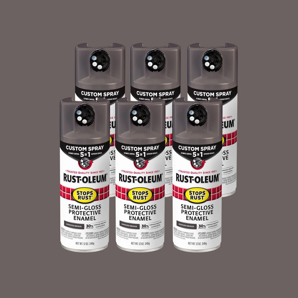 Rust-Oleum Stops Rust 12 oz. Custom Spray 5-in-1 Gloss Anodized Bronze ...