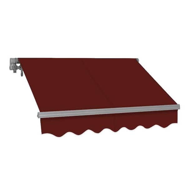 Advaning 12 ft. SG Series Manual Retractable Patio Awning (118 in. Projection) in Burgundy