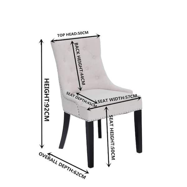 50cm seat best sale height dining chairs