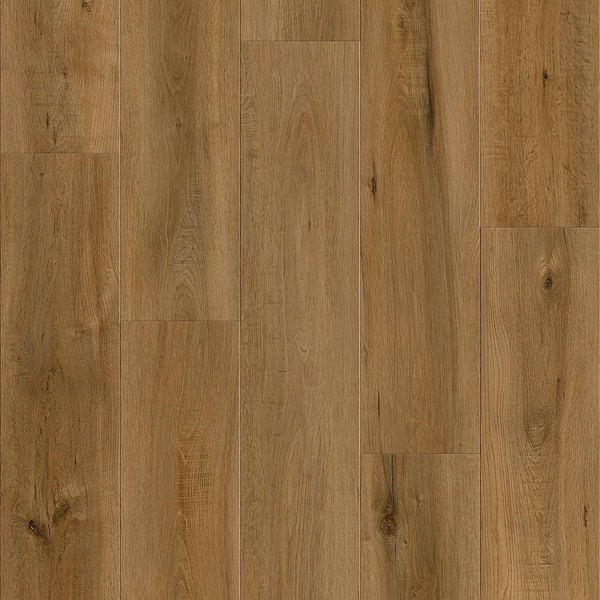 Madison Glenwood Oak 20 MIL x 9 in. W x 60 in. L Click Lock Waterproof Lux Vinyl Plank Flooring (22.4 sq. ft. /Case)