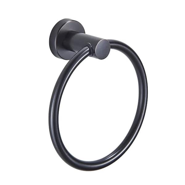 FORIOUS Bathroom Towel Ring Wall Mounted In Oil Rubbed Bronze