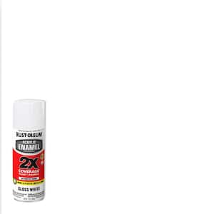 12 oz. Acrylic Enamel 2X Gloss White Spray Paint (6 Pack)