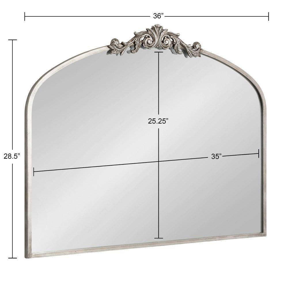 Arendahl Traditional Silver Arch Wall Mirror 40.5" x 34.5"