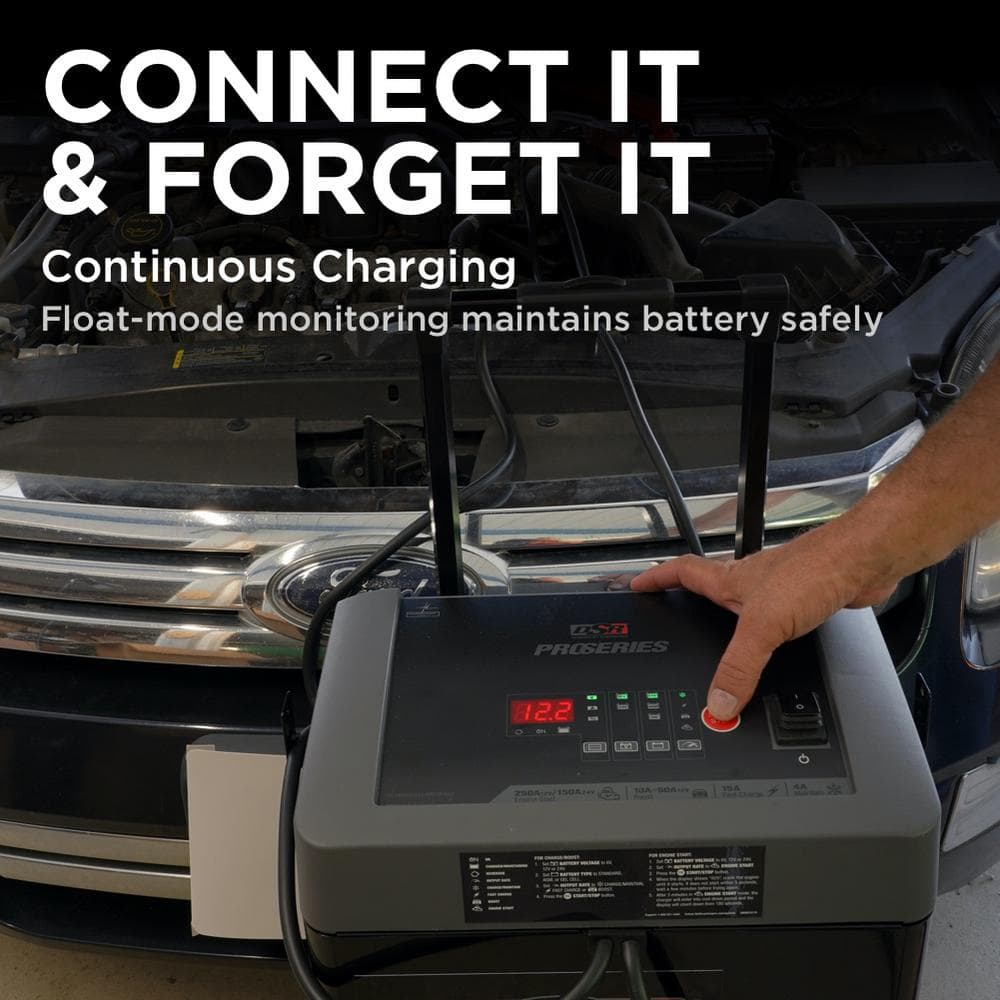 Heavy-Duty Dual-Voltage 12/24V Battery Charger with Boost Mode