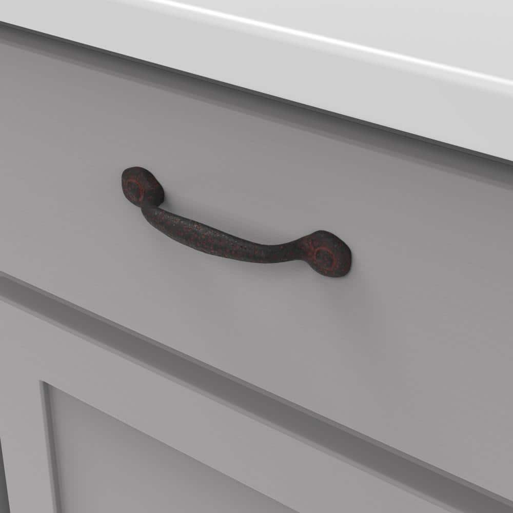 Rustic Iron Matte Black Kitchen Cabinet Handles