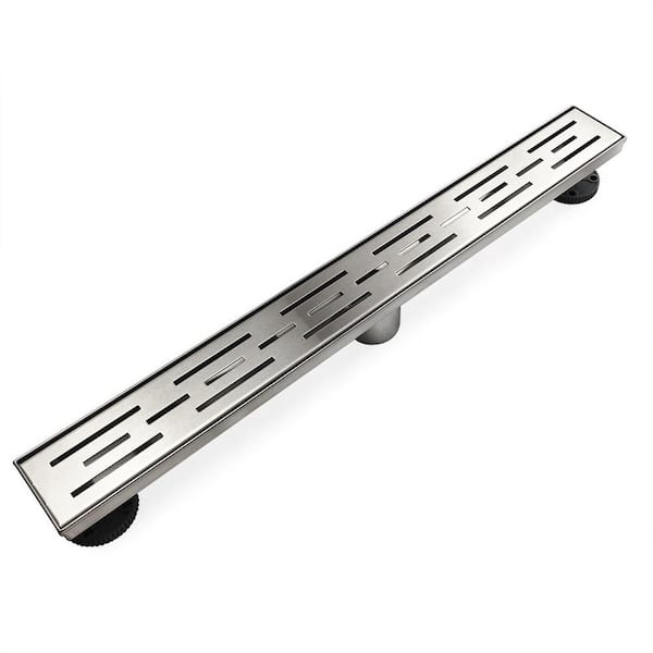 Neodrain 24 in. Stainless Steel Linear Shower Drain with Stripe Pattern Surface