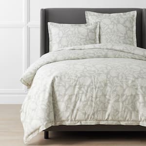 Remi Ditsy Floral Classic Cool Cotton Percale Comforters - Rust, Queen