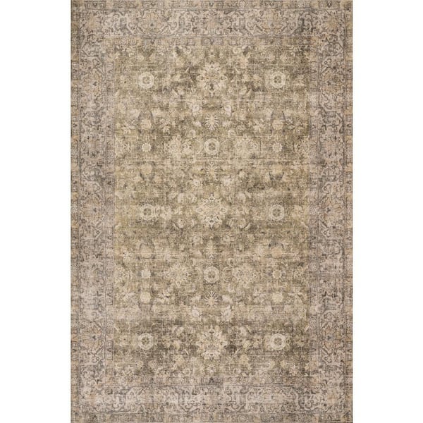 Westfield Antiqued Jute-Blend Green 9 ft. x 12 ft. Indoor Area Rug