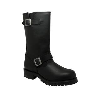 RideTecs Mens Black 13in Harness Boot Full Grain Leather Biker 8.5 m RideTecs Men main image 4