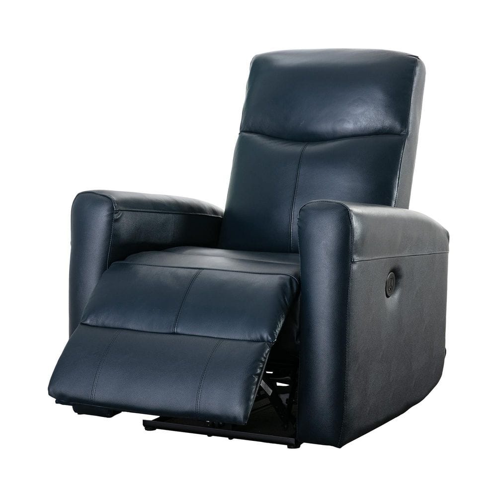 Pinksvdas Blue 28.7 in. Wide Big And Tall Recliner Chair With