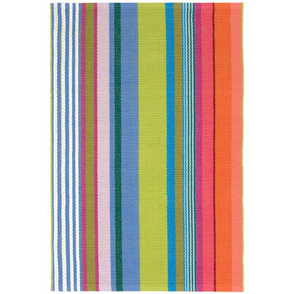 Mellie Stripe Handwoven Cotton Multi 4 ft. x 6 ft. Indoor Area Rug price history on PriceWatchPro