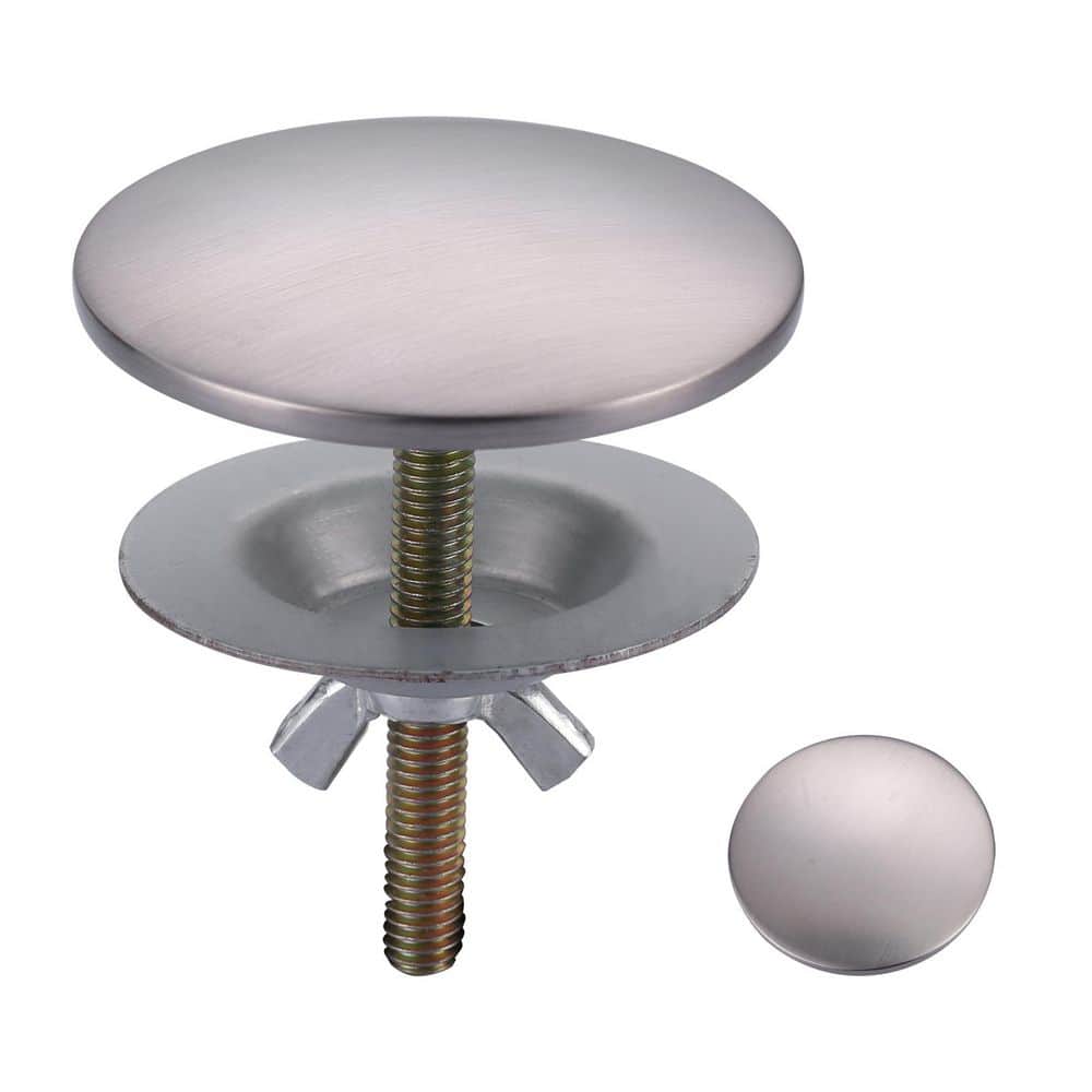 2 in. Kitchen Round Brass Sink Hole Cover in Brushed Nickel price history on PriceWatchPro