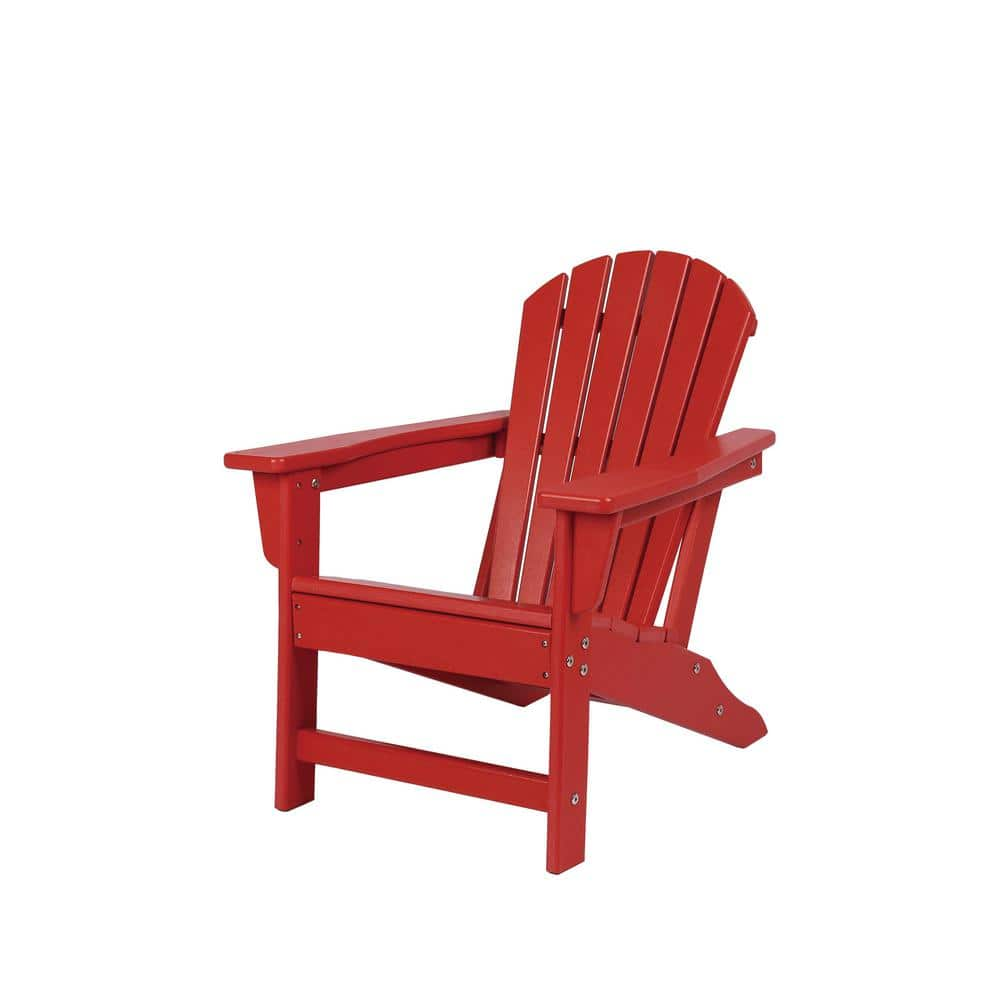 NewTechWood Child Adirondack Chair In Ruby Red P013 899 The Home Depot   Newtechwood Plastic Adirondack Chairs P013 899 64 1000 