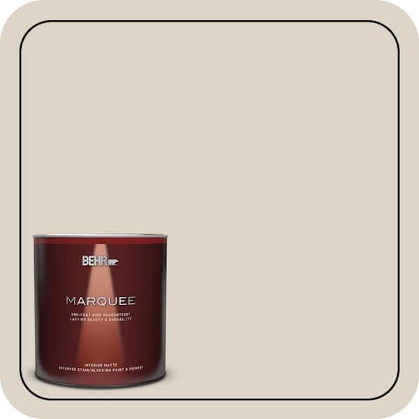 BEHR MARQUEE 1 qt. #730C-2 Sandstone Cove Matte Interior Paint & Primer