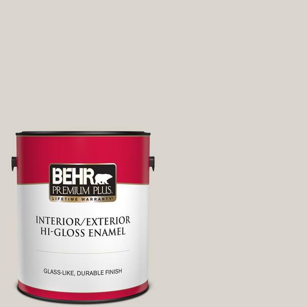 BEHR PREMIUM PLUS 1 gal. Home Decorators Collection #HDC-MD-21 Dove Hi-Gloss Enamel Interior/Exterior Paint